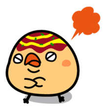 octopus ball sparrow sticker #234777