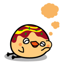 octopus ball sparrow sticker #234779