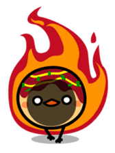 octopus ball sparrow sticker #234780