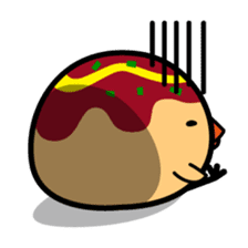 octopus ball sparrow sticker #234785