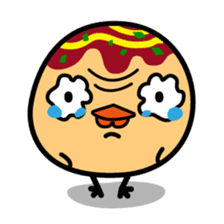 octopus ball sparrow sticker #234786