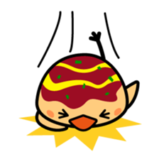 octopus ball sparrow sticker #234787