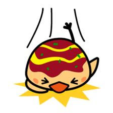 octopus ball sparrow sticker #234787