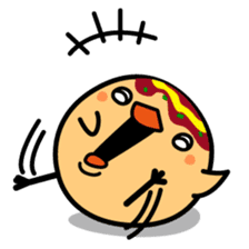 octopus ball sparrow sticker #234789