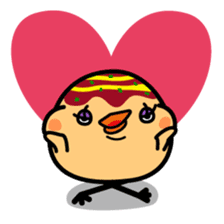 octopus ball sparrow sticker #234790