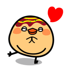 octopus ball sparrow sticker #234792