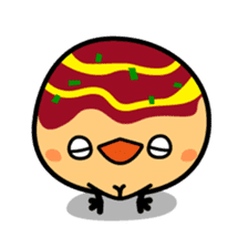 octopus ball sparrow sticker #234795