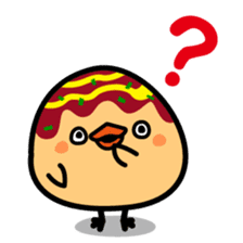 octopus ball sparrow sticker #234796