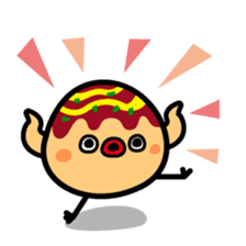 octopus ball sparrow sticker #234799