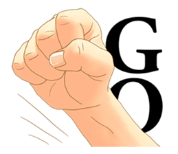 Hand of the man 【Japanese version】 sticker #234978