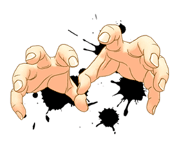 Hand of the man 【Japanese version】 sticker #234984