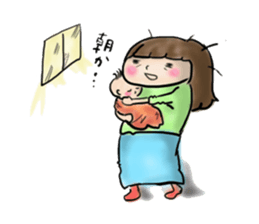 housewife AND baby sticker #235030