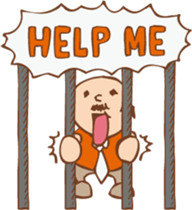 Ojisan from Mr. Mobile - battery saver - sticker #235050