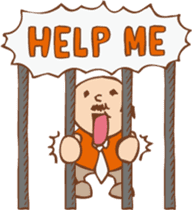 Ojisan from Mr. Mobile - battery saver - sticker #235050