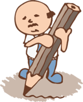 Ojisan from Mr. Mobile - battery saver - sticker #235061