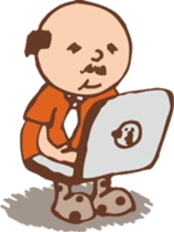 Ojisan from Mr. Mobile - battery saver - sticker #235068