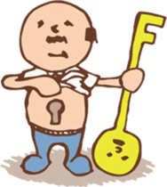 Ojisan from Mr. Mobile - battery saver - sticker #235078