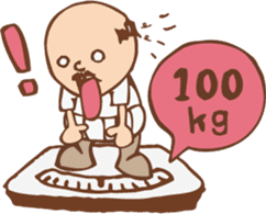 Ojisan from Mr. Mobile - battery saver - sticker #235079