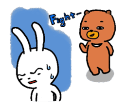 The friends of  Jiro the Rabbit sticker #235183