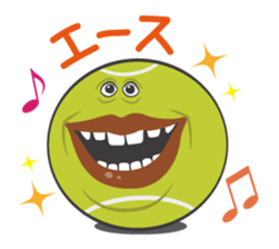Funny tennis balls sticker #235455