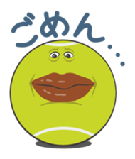 Funny tennis balls sticker #235466