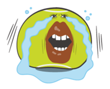 Funny tennis balls sticker #235468