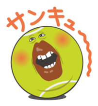 Funny tennis balls sticker #235469