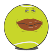 Funny tennis balls sticker #235472
