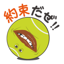 Funny tennis balls sticker #235474