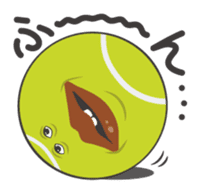 Funny tennis balls sticker #235479