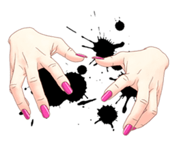 Hand of the woman 【Japanese version】 sticker #236740