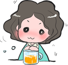 Cute Tipsy Woman sticker #237043