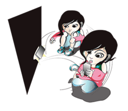 mii-chan's daily life sticker #237619