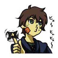 Mr.Fujimaru and Momokichi sticker #238043