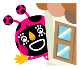 ladybird Nana-chan's love sticker sticker #238521