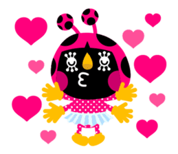 ladybird Nana-chan's love sticker sticker #238522