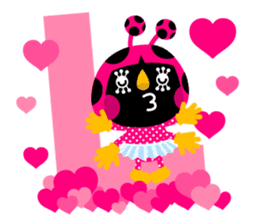 ladybird Nana-chan's love sticker sticker #238525