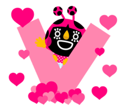 ladybird Nana-chan's love sticker sticker #238527