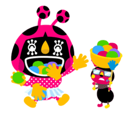 ladybird Nana-chan's love sticker sticker #238536