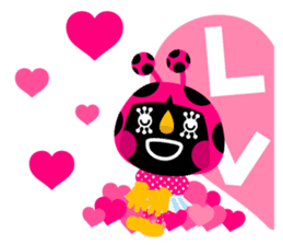 ladybird Nana-chan's love sticker sticker #238541