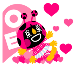 ladybird Nana-chan's love sticker sticker #238542