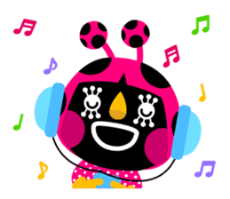 ladybird Nana-chan's love sticker sticker #238548