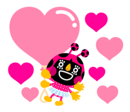 ladybird Nana-chan's love sticker sticker #238551