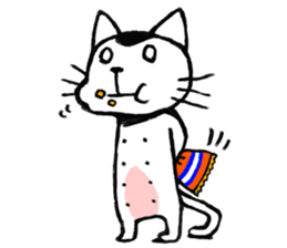 MAMEKICHI the cat sticker #238696