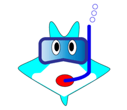 Manta of Ishigaki island sticker #238878