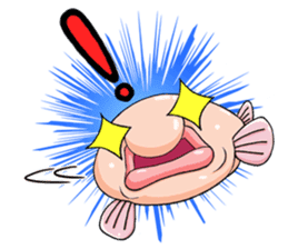 a Lovely blobfish sticker #239164