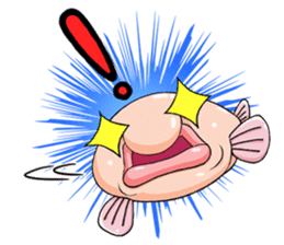 a Lovely blobfish sticker #239164