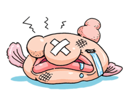 a Lovely blobfish sticker #239178