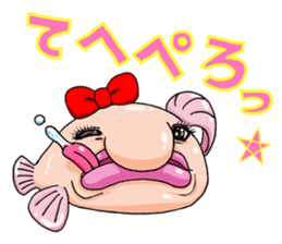a Lovely blobfish sticker #239181