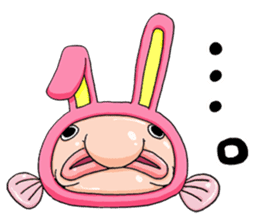 a Lovely blobfish sticker #239184